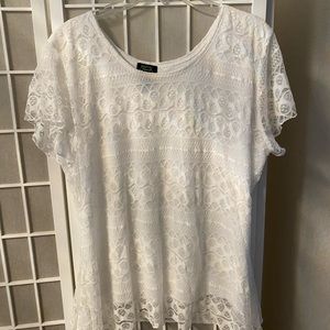 White lace top